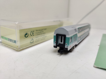 Mini Trix N DC 13770 / Nahverkehrs-Doppelstockwagen 1./2. Klasse / inklusive Personen / OVP