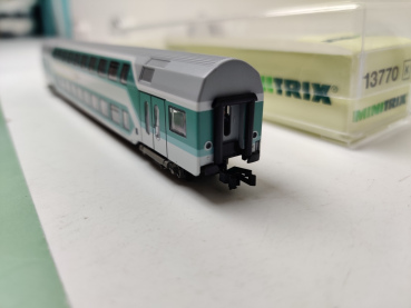 Mini Trix N DC 13770 / Nahverkehrs-Doppelstockwagen 1./2. Klasse / inklusive Personen / OVP