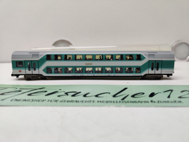 Mini Trix N DC 13771 / Nahverkehrs-Doppelstockwagen / 2. Klasse / inklusive Personen / OVP