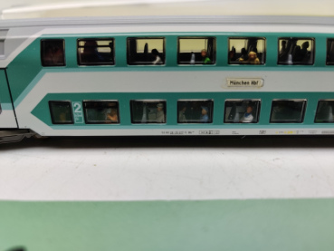 Mini Trix N DC 13771 / Nahverkehrs-Doppelstockwagen / 2. Klasse / inklusive Personen / OVP