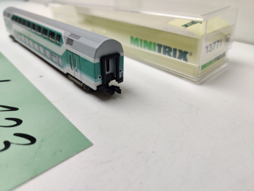 Mini Trix N DC 13771 / Nahverkehrs-Doppelstockwagen / 2. Klasse / inklusive Personen / OVP
