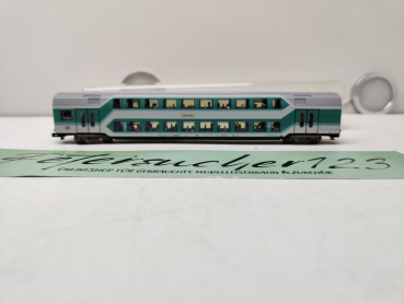 Mini Trix N DC 13771 / Nahverkehrs-Doppelstockwagen / 2. Klasse / inklusive Personen / OVP