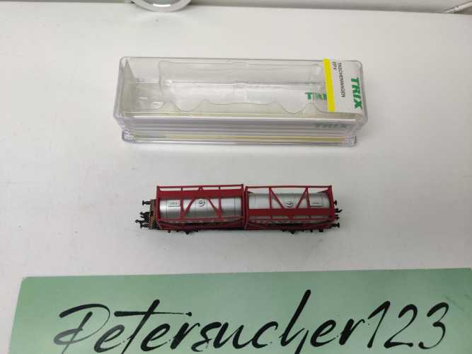 Mini Trix N DC 15289-05 / Einheitstaschenwagen / Sdgkms 707 / DB AG / Tankcontainern „VOTG TANKTAINER“ / OVP