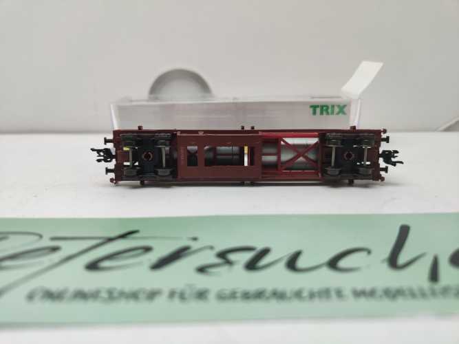 Mini Trix N DC 15257-2 / Einheitstaschenwagen / Sdgkms 707 / DB AG / Tankcontainern „HOYER“ / OVP