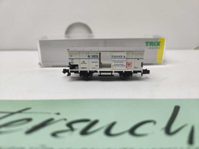 Mini Trix N DC 155926 /  gedeckter Güterwagen der Bauart G 02 / DB / Ep. III /„Heiermann“  / OVP