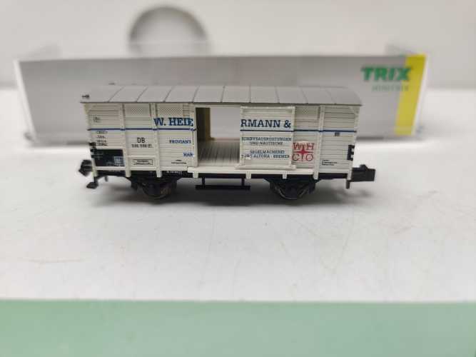 Mini Trix N DC 155926 /  gedeckter Güterwagen der Bauart G 02 / DB / Ep. III /„Heiermann“  / OVP