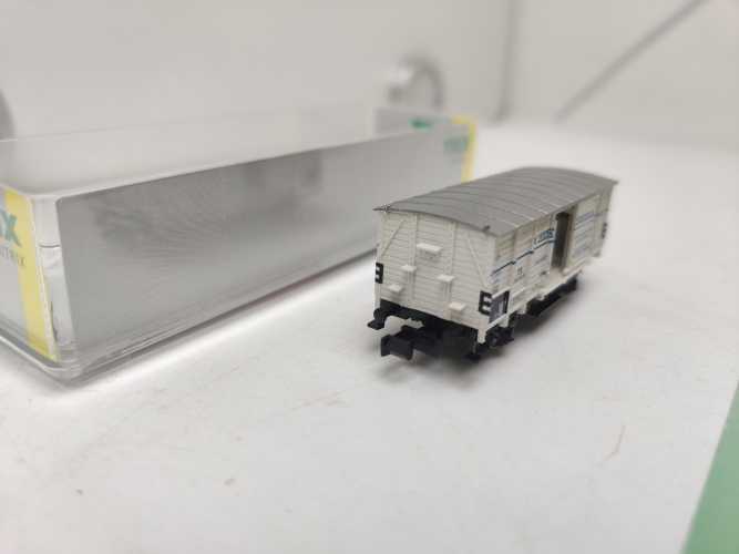 Mini Trix N DC 155926 /  gedeckter Güterwagen der Bauart G 02 / DB / Ep. III /„Heiermann“  / OVP