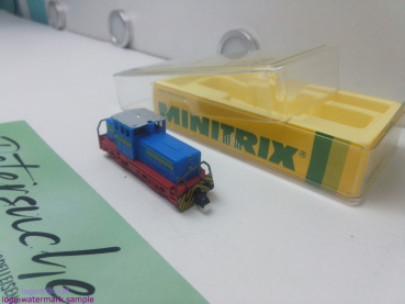 Mini Trix N DC 2066 / kleine Diesellokomotive / Werkslokomotive / Rangierlokomotiven von Henschel / Analog / OVP