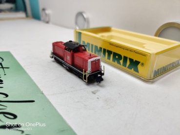 Mini Trix N DC 12937  Diesellok / Rangierlok / Rot / DB / Analog / OVP