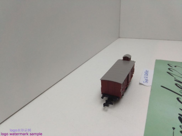 Minitrix N DC 51 3208 00 gedeckter Güterwagen m Bremserhaus / Gm / DRG