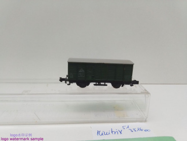 Minitrix N DC 51 3516 00 gedeckter Güterwagen "Werkstattwagen" / G 10 / DB