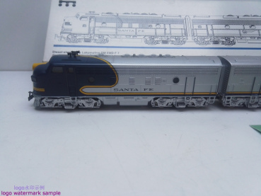 MÄRKLIN H0 AC 3362 Diesellok EMD F7 Santa Fe 3-Teilig / Analog / OVP