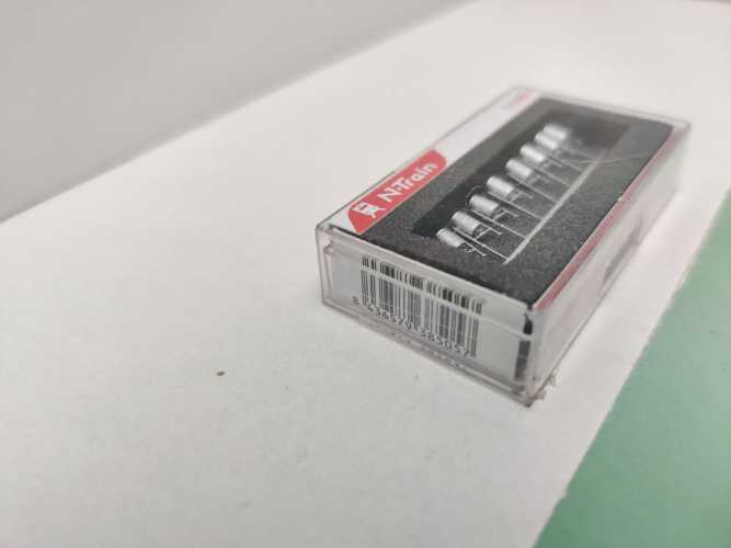 N-Train N 211015 Abfalleimer Metall silbern 8 Stck / unbenutzt / 1:160 / OVP