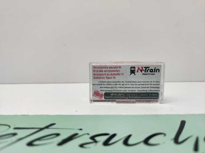 N-Train N 212.26 Metallfässer silbern 26 Stck / unbenutzt / 1:160 / OVP