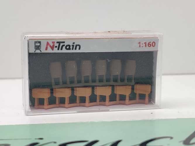 N-Train N 212.42 6 Holzkisten + 6 Holzfässer / unbenutzt / 1:160 / OVP
