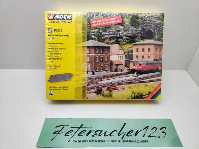 Noch N 63010 Universal-Bahnsteig, 3er-Set / Ungeöffnet / 1:160 / OVP