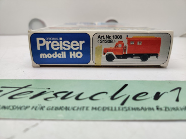 Preiser H0 / 1:87 / 1308 Gerätekraftwagen GKW Magirus / Feuerwehr / Bausatz / OVP