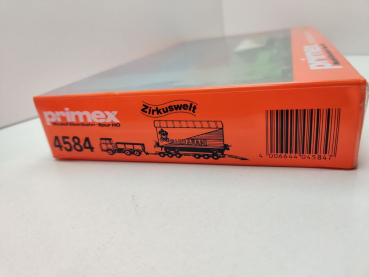 Primex H0 AC 4584 Zirkuswelt "Sarrasani" Güterwagen + LKW / Privat / OVP ungeöffnet
