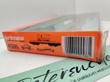 Primex H0 AC 4586 Zirkuswelt 3 "Sarrasani" Niederbord, Anhänger + LKW / OVP ungeöffnet