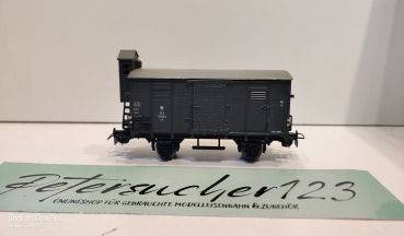 Piko H0 AC Flachdach Güterwagen grau m Brmshs / 151093 Kdl / P.K.P.