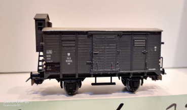 Piko H0 AC Flachdach Güterwagen grau m Brmshs / 151093 Kdl / P.K.P.