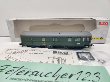 Piko H0 DC 53222 Bahnpostwagen Post-a/15 / NEM / DBP / OVP