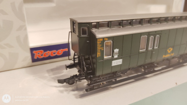 Roco H0 DC 010179 Bahnpostwagen "Deutsche Post" / Philatelie / DRG / OVP