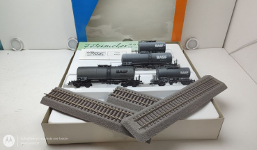 ROCO H0 DC 44021 Kesselwagen-Set "BASF" / DB / OVP