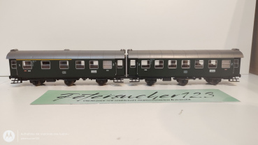 Roco H0 DC 44252 + 44253 Umbauwagen-Paar B3yge AB3yge / NEM / DB