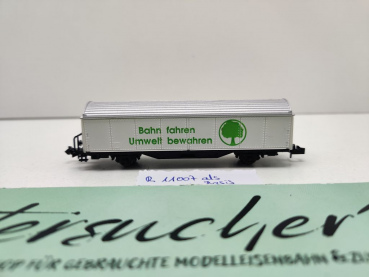 Roco N DC 11007 Schiebewandwagen "Bahnfahren Umwelt schützen" Habis / DB