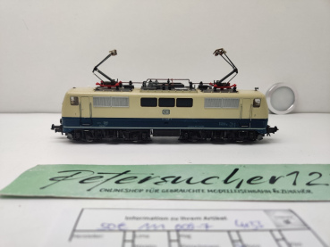 Roco H0 DC 4133 /  BR111 009-7   Elektro-Lok / Blau - Beige / DB / Analog