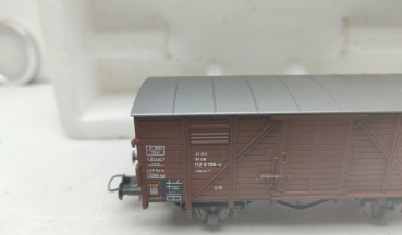 Roco H0 AC 1129705-6 Gedeckter Güterwagen / DB / Braun