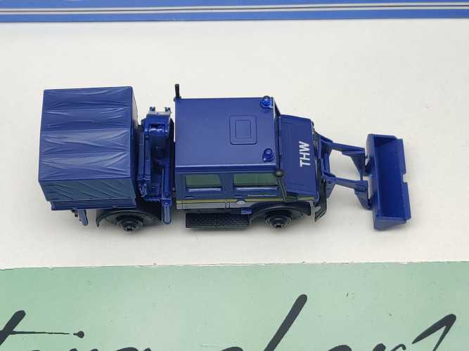 Roco Miniatur Modell H0 1498 Mercedes Unimog U1700L Bergräumgerät "THW" / 1:87 / OVP