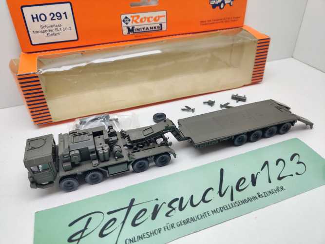 Roco Minitanks H0 291 Schwerlast-/Panzertransporter SLT 50-2 "Elefant" / 1:87 / OVP