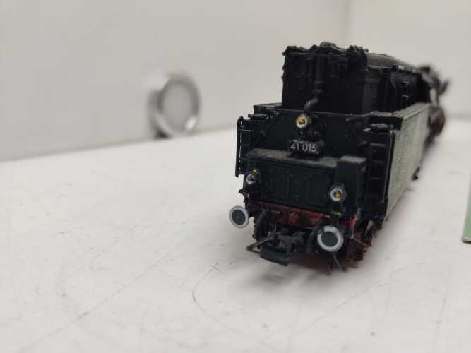 Roco H0 DC BR41015 /  Dampflok Schlepptender / Digital  / Gehäuse gealtert / Farbe