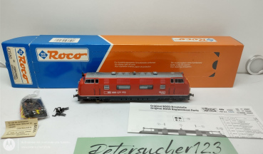 ROCO H0 DC 43580 / 18463  Diesellok SBB ROT  Analog OVP