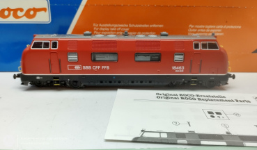 ROCO H0 DC 43580 / 18463  Diesellok SBB ROT  Analog OVP