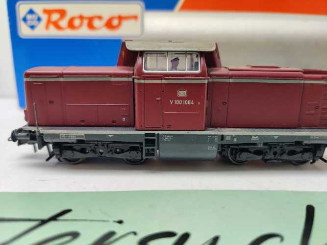 Roco H0 DC 43648 / Diesellok V100 1064 / DB / Analog / altrote Lackierung / Epoche III / OVP