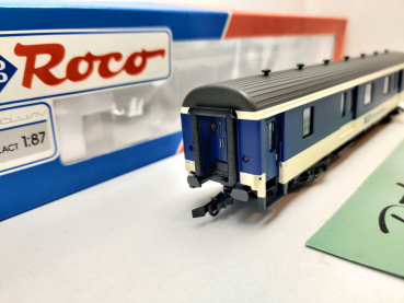 Roco H0 DC 45196 Gepäckwagen Lötschbergbahn D / NEM / BLS / OVP