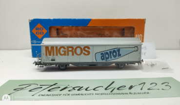 Roco H0 DC 4340B / 46158 Schiebewandwagen "Migror aproz" / NEM / SBB / OVP