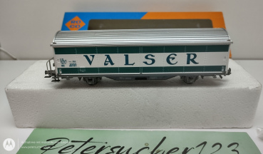 Roco H0 DC 46166 Gedeckter Güterwagen VALSER  / Weiß  / SBB / Ersatz - OVP