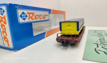 Roco H0 DC 46352 Einheitstaschenwagen Auflieger "Danzas" / Sdtmmss / FS / OVP