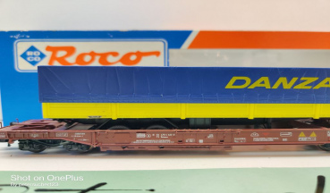 Roco H0 DC 46352 Einheitstaschenwagen Auflieger "Danzas" / Sdtmmss / FS / OVP