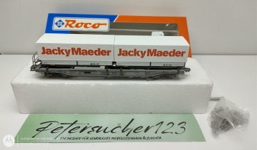 Roco H0 DC 46371 Container Tragwagen "Jacky Maeder"  / SBB / OVP