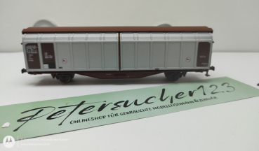 ROCO N DC 46511 Gedeckter Güterwagen Silber / Braun / DR / OVP