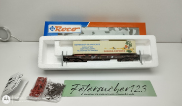 Roco H0 DC 47037  Containertragwagen Schwaiger Transporte   / ÖBB /  OVP