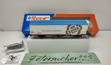 ROCO H0 DC 47041 Gedeckter Güterwagen / Bierwagen Kaiser Bier / ÖBB / OVP