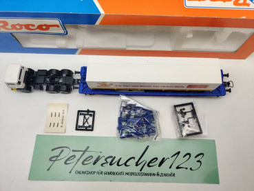 Roco H0 DC 48013 Taschenwagen „Steiff" + Zugmaschine / Sdkms707 / NEM / DB / OVP