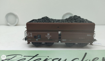 Roco H0 DC 5152 Großraumgüterwagen  / 4-Achser / DR / Braun