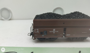 Roco H0 DC 5233 Großraumgüterwagen  / 4-Achser / DR / Braun